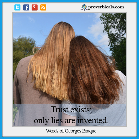 Saying about trust