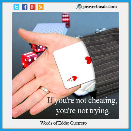 Saying about Cheating