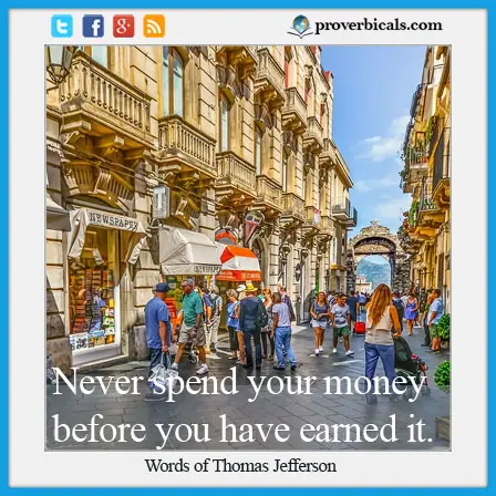 Favorite saying about spending