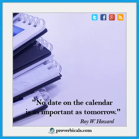 Saying about Calendars