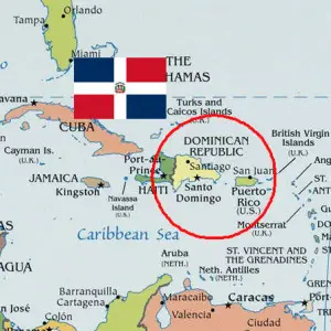 Map of Dominican