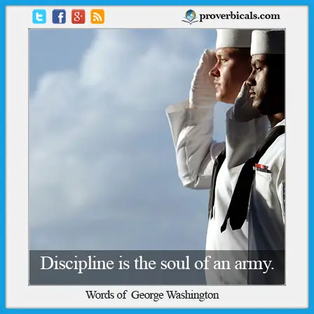 Saying about Discipline