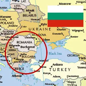 Bulgarian Flag and Map