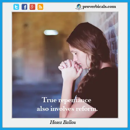 Repentance Proverbs