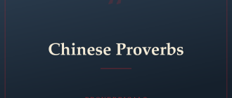 Chinese Proverbs — Proverbicals