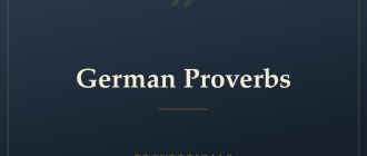 German Proverbs — Proverbicals