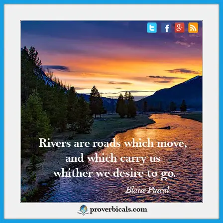 Saying about rivers