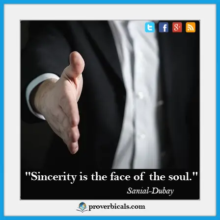 Sincerity Proverbs