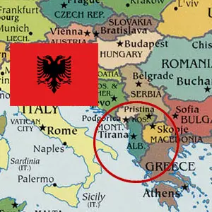 Albanian Political Map