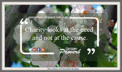 Saying about charity