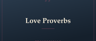 Love Proverbs — Proverbicals