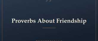 Proverbs About Friendship — Proverbicals