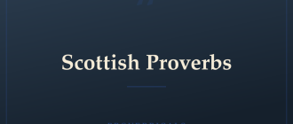 Scottish Proverbs — Proverbicals
