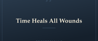 Time Heals All Wounds — Proverbicals