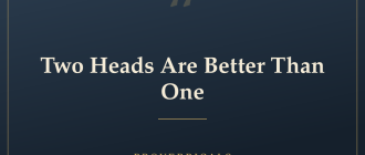 Two Heads Are Better Than One — Proverbicals