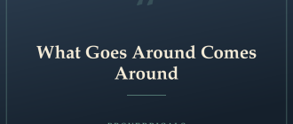 What Goes Around Comes Around — Proverbicals