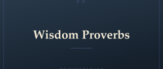 Wisdom Proverbs — Proverbicals