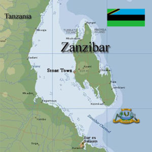 Zanzibar map & Flag